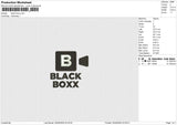 Black Boxx Embroidery File 6 size