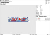 Bleach Embroidery File 6 size