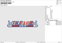 Bleach Embroidery File 6 size