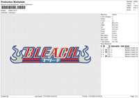 Bleach Embroidery File 6 size