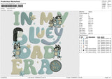 Bluey Dad Embroidery File 6 size