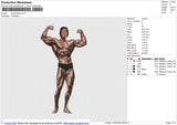 Bodybuilder Embroidery File 6 size