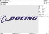 Boeing Embroidery File 6 size