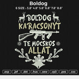 Boldog Embroidery File 6 size