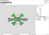 Bone002 Embroidery File 6 sizes