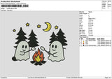 Ghosts 2307a Embroidery File 6 sizes