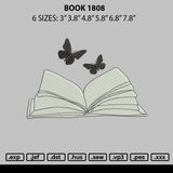 Book 1808 Embroidery File 6 sizes