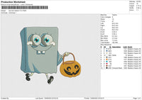 Boo Kini Bottom 4file Embroidery File 5 size