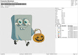 Boo Kini Bottom 4file Embroidery File 5 size