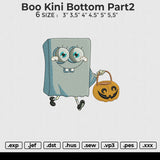 Boo Kini Bottom 4file Embroidery File 5 size