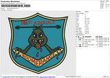 Boomerang logo Embroidery File 6 size