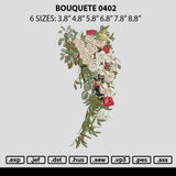 Bouquete 0402 Embroidery File 6 sizes