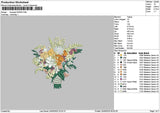 Bouquete 2405 Embroidery File 6 sizes