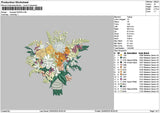 Bouquete 2405 Embroidery File 6 sizes