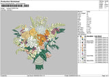 Bouquete 2405 Embroidery File 6 sizes