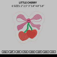 Little Cherry Embroidery File 6 sizes