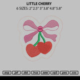 Little Cherry Embroidery File 6 sizes