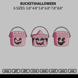 Bucketshalloween Embroidery File 6 sizes