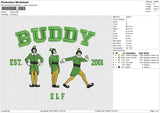 Buddy Embroidery File 6 size