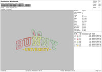 Bunnytext 03 Embroidery File 6 sizes