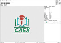 CAEX Embroidery File 6 size