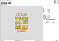 Caitlintext Embroidery File 6 sizes