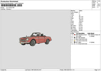 Car 1701 Embroidery File 6 sizes