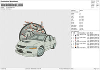 Car 220325a Embroidery File 6 size