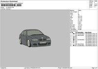 Car 2604a Embroidery File 6 sizes