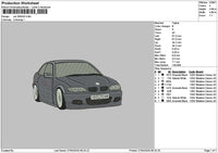Car 2604a Embroidery File 6 sizes