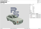 Car 0310 Embroidery File 6 sizes