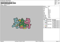 Bearsxmas 1711 Embroidery File 6 sizes