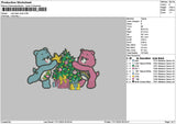 Bearsxmas 1711 Embroidery File 6 sizes