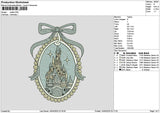 Castle 1404 Embroidery File 6 sizes