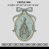 Castle 1404 Embroidery File 6 sizes