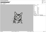 Cat 1208 Embroidery File 6 sizes