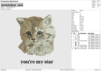 Cat 130723 Embroidery File 6 size