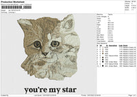 Cat 130723 Embroidery File 6 size