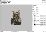 Cat 2609 Embroidery File 6 sizes