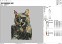 Cat 2609 Embroidery File 6 sizes