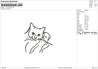 Cat 3010b Embroidery File 6 sizes