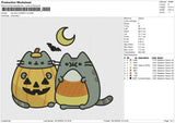 CAT HALLOWEEN v2 Embroidery File 6 size