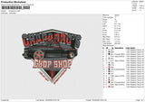 Chaparros Embroidery File 6 size