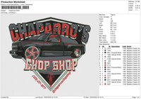 Chaparros Embroidery File 6 size