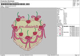 Cherries 2302 Embroidery File 6 sizes