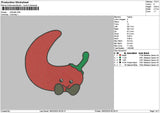 Chilli Chibi Embroidery File 6 sizes