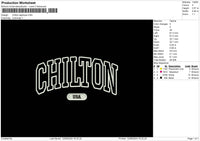 Chiltontext App Embroidery File 6 sizes