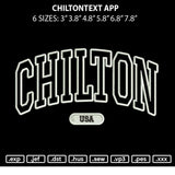 Chiltontext App Embroidery File 6 sizes