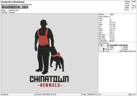 Chinatowntext Embroidery File 6 sizes