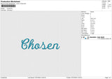 Chosen Embroidery File&nbsp;6 size